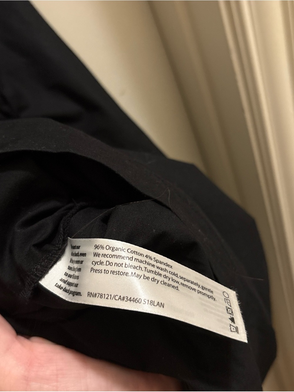 Eileen Fisher Organic Cotton Poplin Midi Shirt Dress Black 3x Quiet Luxury - Picture 4 of 4